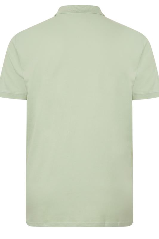 LYLE & SCOTT Big & Tall Light Green Polo Shirt | BadRhino 2