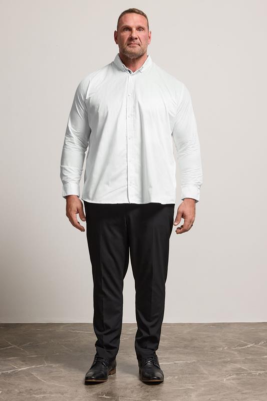 BadRhino Black Plain Suit Trousers | BadRhino 3