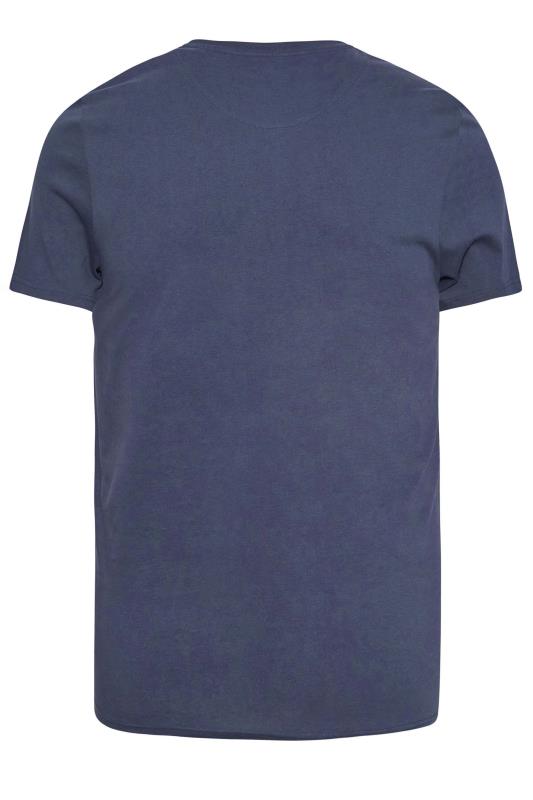 LYLE & SCOTT Big & Tall Navy Blue Core T-Shirt | BadRhino 4