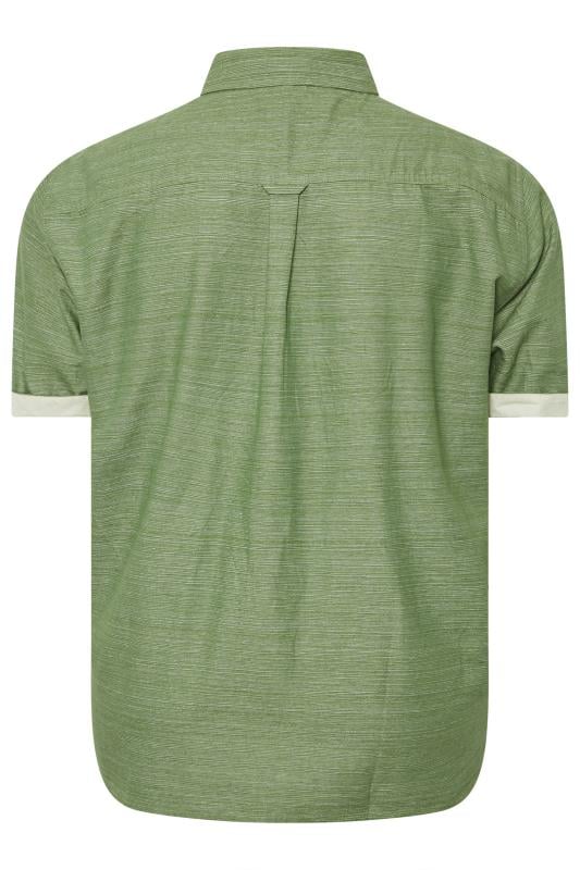 BadRhino Big & Tall Khaki Green Slub Shirt | BadRhino 6