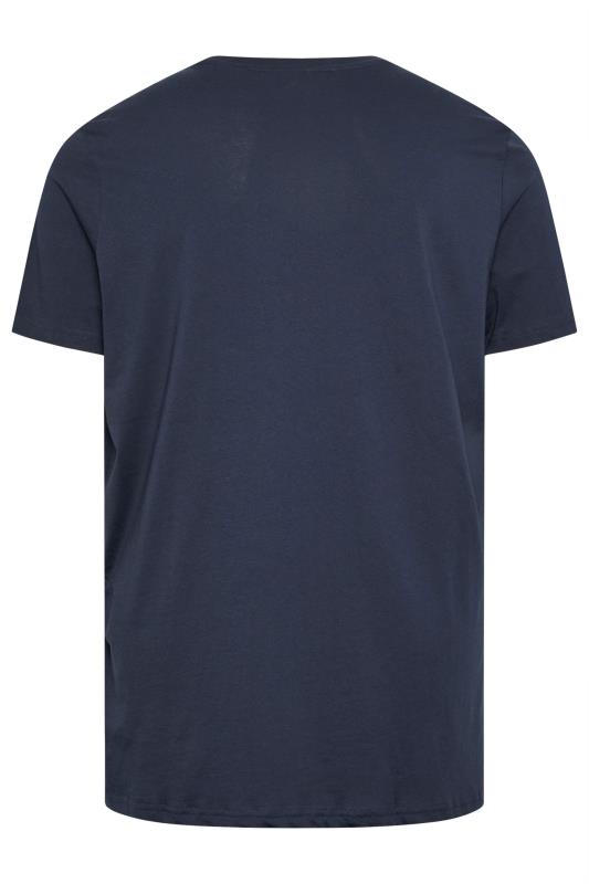 BEN SHERMAN Big & Tall Navy Signature T-Shirt | BadRhino 4