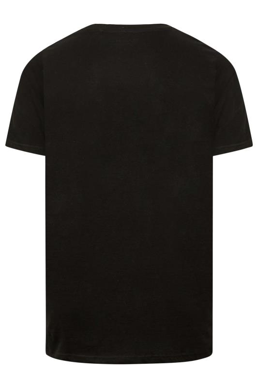 BadRhino Big & Tall Black Colour Block Stripe T-Shirt | BadRhino 4