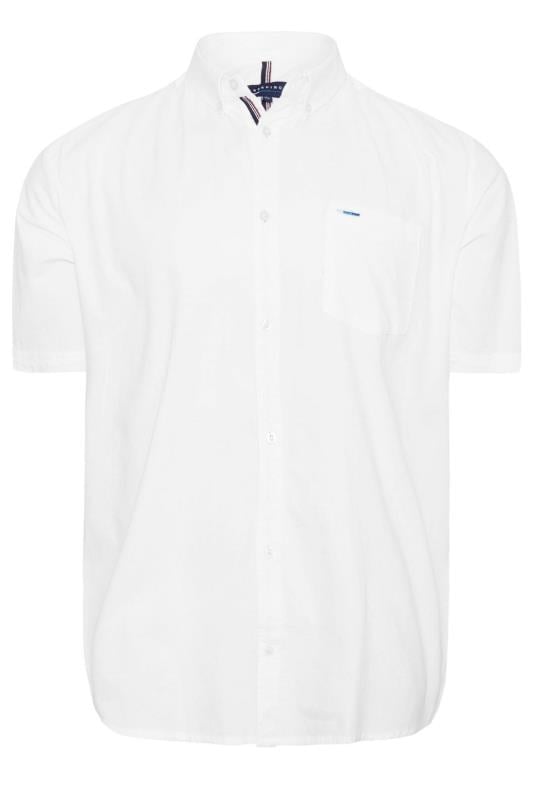 BadRhino Big & Tall White 2 PACK Short Sleeve Oxford Shirts | BadRhino 3
