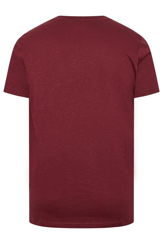 BadRhino Big & Tall Red Flower Pocket T-Shirt | BadRhino 6