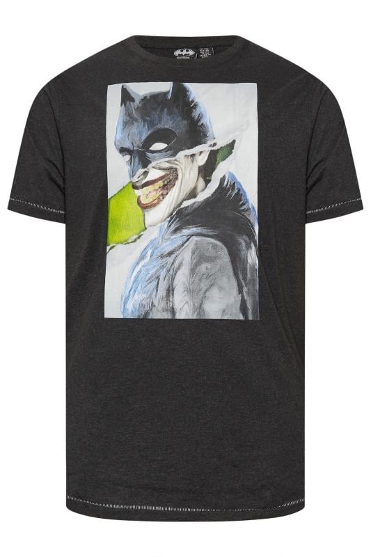 D555 Big & Tall Black Batman Graphic Print T-Shirt | BadRhino 1