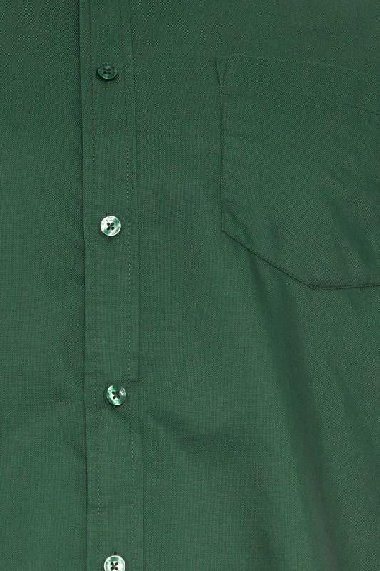 BadRhino Big & Tall Dark Green Short Sleeve Oxford Shirt | BadRhino 3