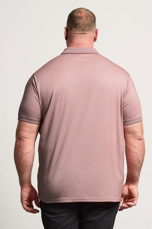 BadRhino Big & Tall Orange Chambray Polo Shirt | BadRhino 2