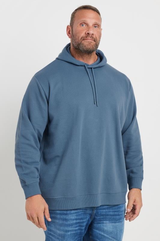 BadRhino Big & Tall Light Blue Diamond Quilted Hoodie | BadRhino 1