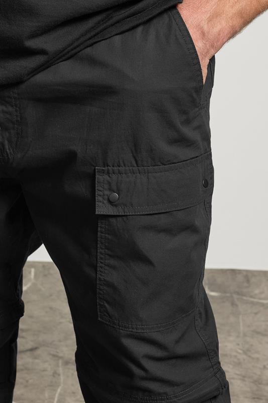 BadRhino Big & Tall Black 2 in 1 Trekking Trousers | BadRhino 5