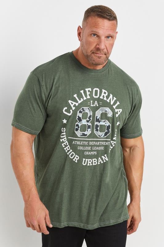 KAM Khaki 'California 86' Graphic Print T-Shirt | BadRhino 1