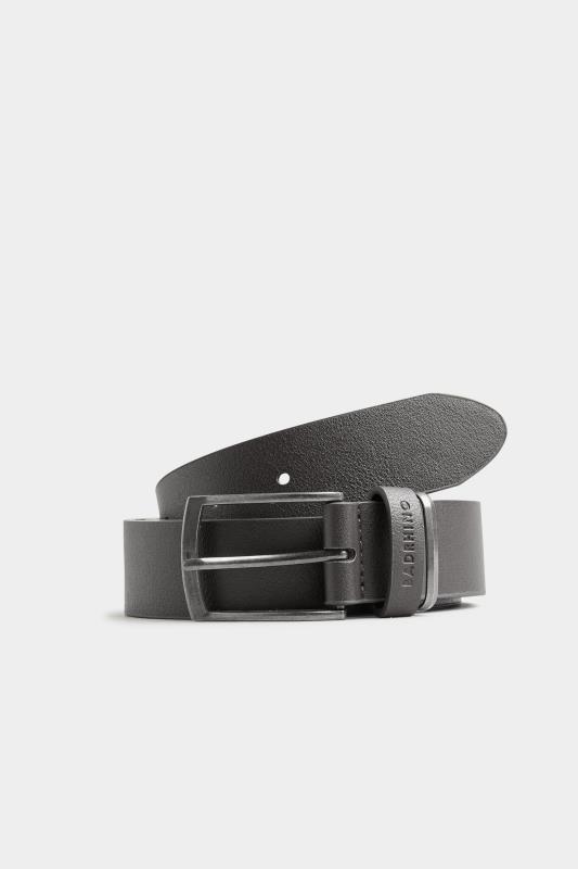BadRhino Black & Silver Bonded Leather Belt | BadRhino 2