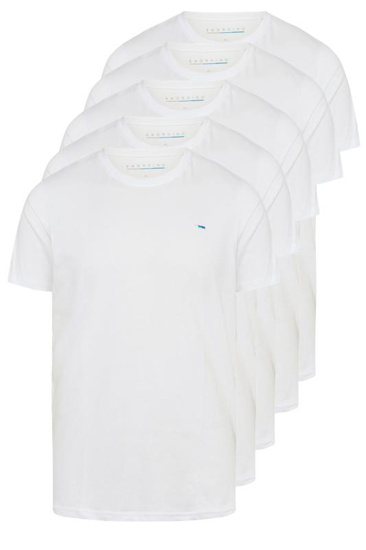 BadRhino Big & Tall 5 Pack White Core T-Shirts | BadRhino 2