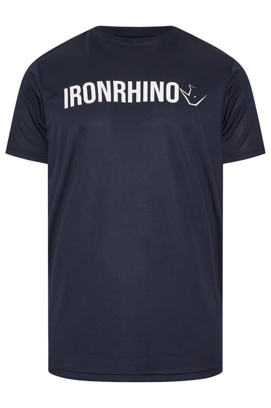 Men's  IronRhino Big & Tall Navy Blue Branded Performance T-Shirt