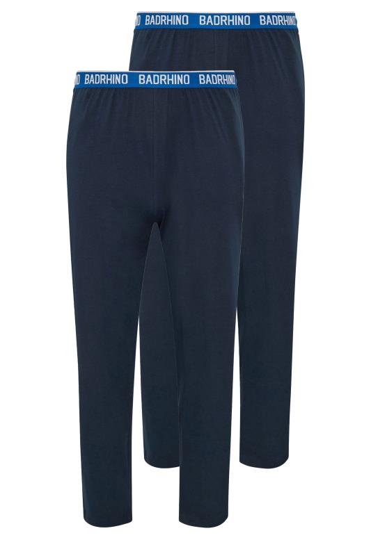 BadRhino Big & Tall 2 PACK Navy Blue Lounge Trousers | BadRhino 5