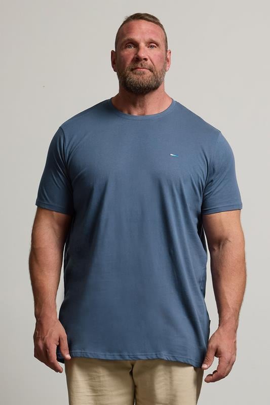 Men's  BadRhino Big & Tall Storm Blue Extra Long Core T-Shirt