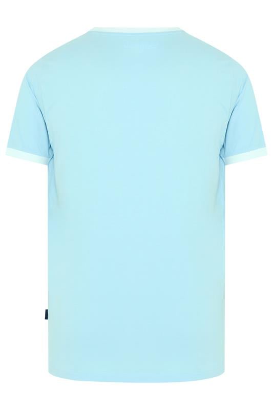 BadRhino Big & Tall Light Blue Ringer T-Shirt | BadRhino 6