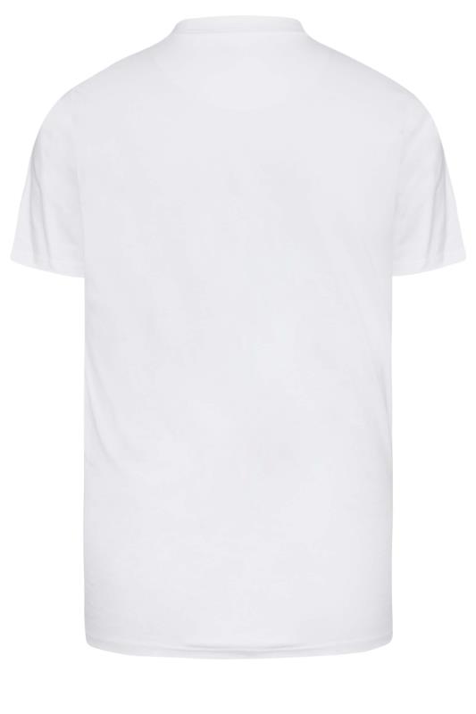 KAM Big & Tall White Carson T-Shirt | BadRhino  4