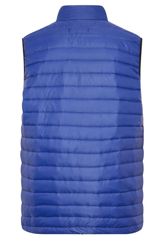 KAM Big & Tall Royal Blue Puffer Gilet | BadRhino 2