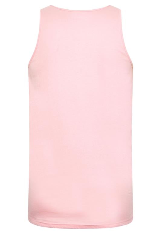 BadRhino Big & Tall Light Pink Vest Top | BadRhino 4