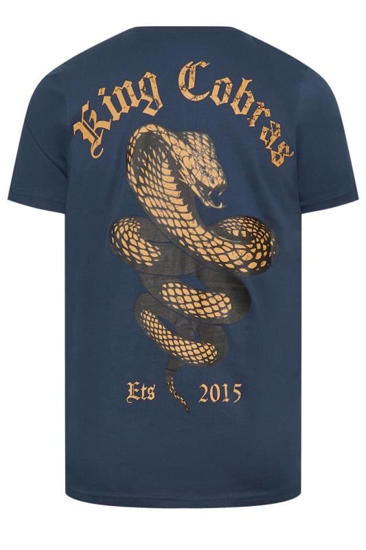 BadRhino Big & Tall Navy 'King Cobras' Graphic Print T-Shirt | BadRhino 6