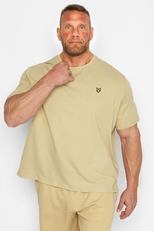 Men's  LYLE & SCOTT Big & Tall Beige Brown Core T-Shirt