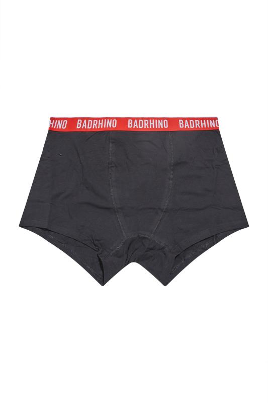 BadRhino Big & Tall 3 PACK Black Multicolour Waist Boxers | BadRhino 5