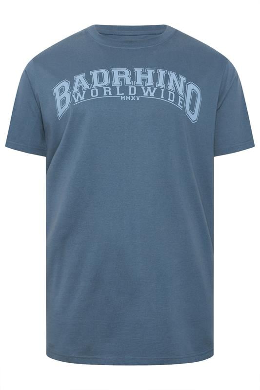 BadRhino Big & Tall 2 PACK Extra Long Blue & Green Worldwide T-Shirts | BadRhino 2