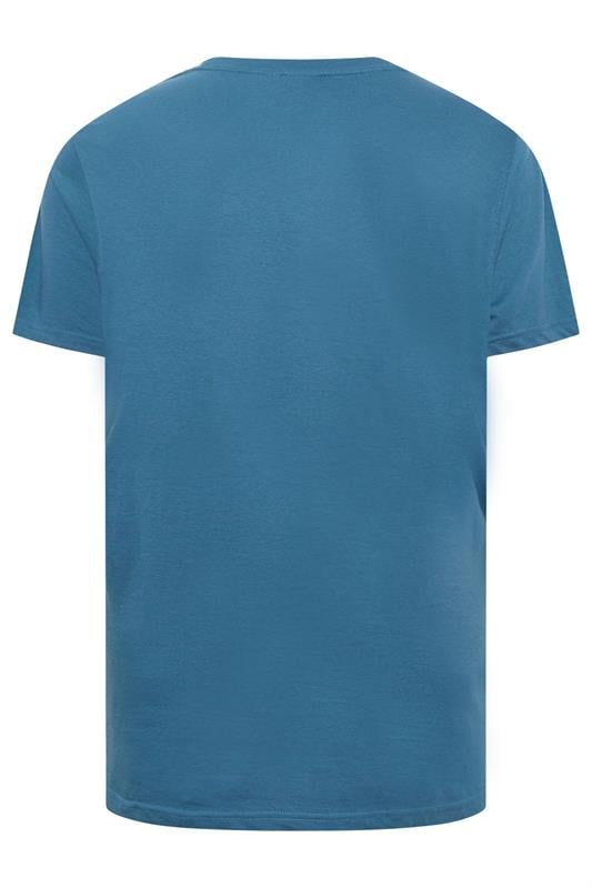 D555 Big & Tall Teal Blue Core T-Shirt | BadRhino 4
