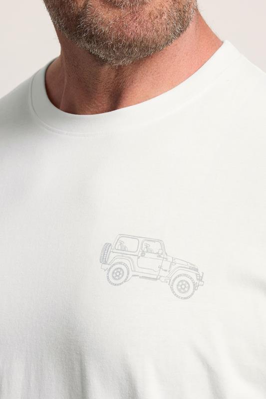 BadRhino White Extra Long 'Forever Off-Roader' Tee | BadRhino 5