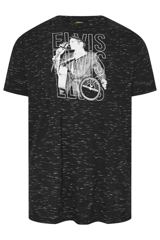D555 Big & Tall Black Elvis Presley Graphic T-Shirt | BadRhino 1