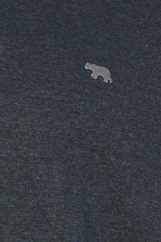 D555 Big & Tall Navy Blue Embroidered Long Sleeve Polo Shirt | BadRhino 5