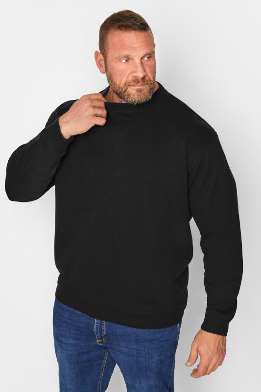 Men's  D555 Big & Tall Black Rockford Sweatshirt