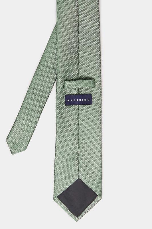 BadRhino Sage Green Textured Tie | BadRhino 3