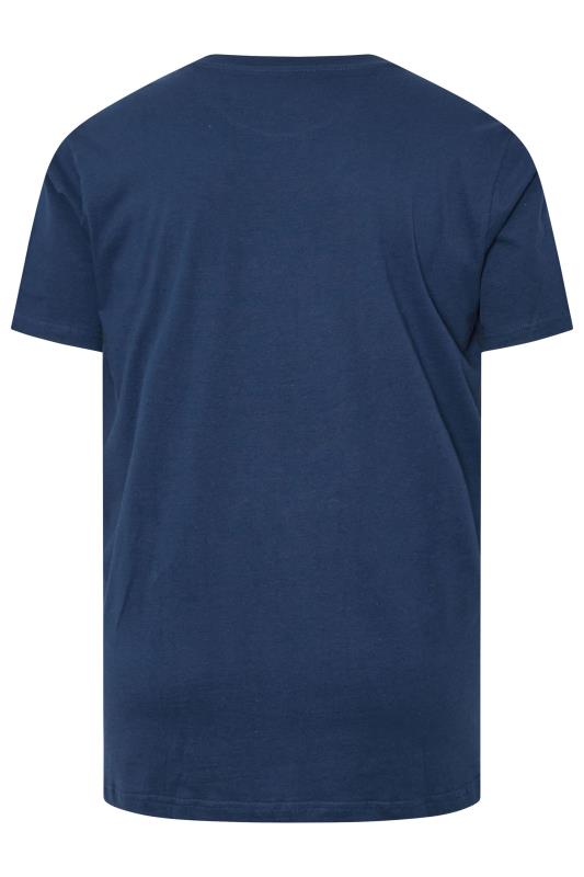 FIRETRAP Big & Tall Blue Estate T-Shirt | BadRhino 4