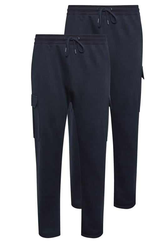 BadRhino Big & Tall 2 PACK Navy Blue Cargo Joggers | BadRhino 5