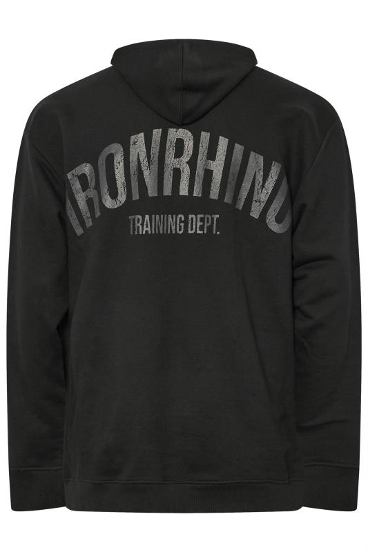 IronRhino Big & Tall Black 'Training Dept' Hoodie | BadRhino 2