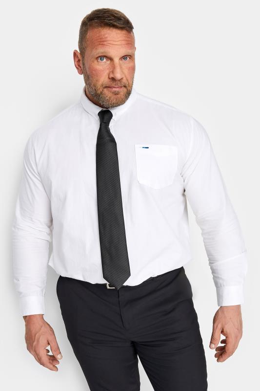 Men's  BadRhino Tailoring Black Plain Textured Tie