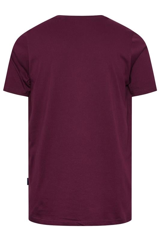 BadRhino Big & Tall Burgundy Red Skull & Snake Graphic T-Shirt | BadRhino 2