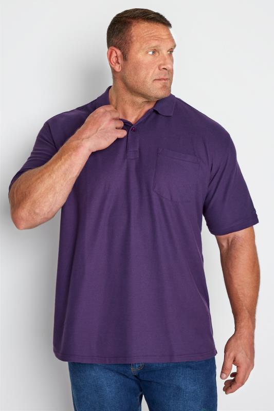 KAM Purple Pocket Polo Shirt | BadRhino 1