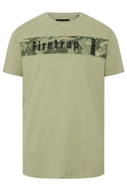 Men's  FIRETRAP Big & Tall Green Logo Print T-Shirt