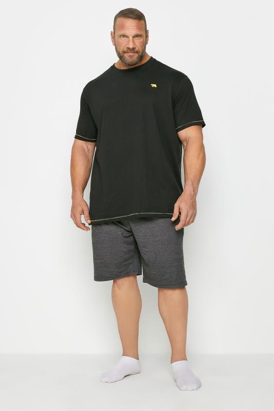 Men's  D555 Black Lounge T-Shirt & Short Set