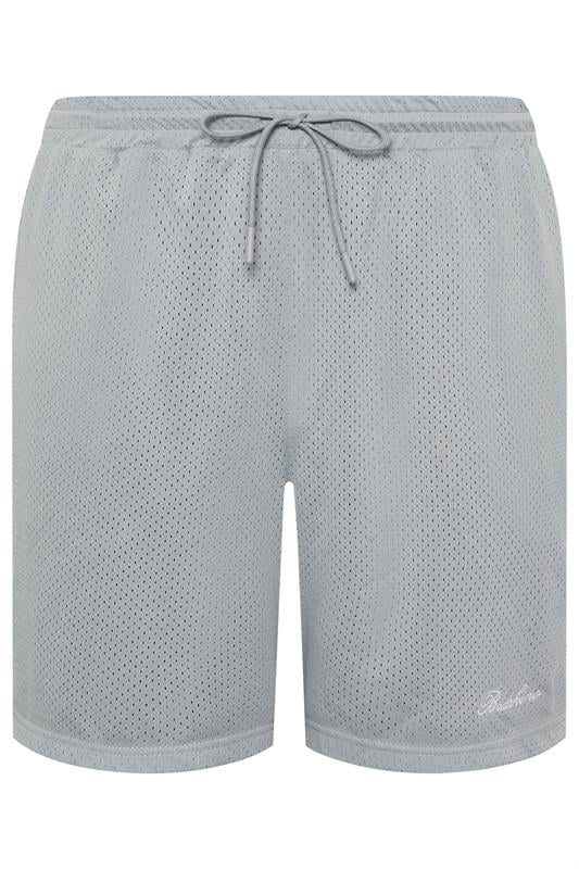 Men's  BadRhino Big & Tall Light Grey Lightweight Mesh Shorts