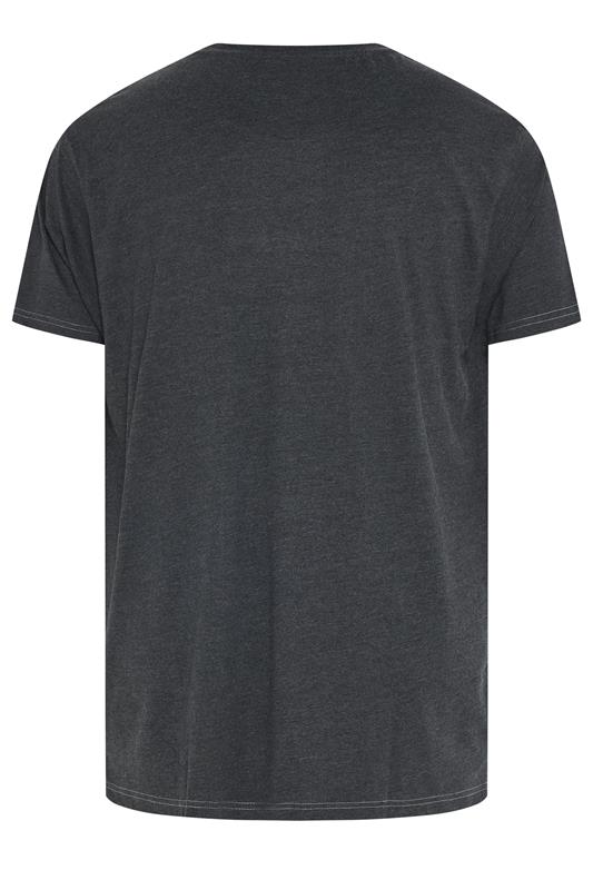 KAM Big & Tall Black Brooklyn Motorbike Graphic Print T-Shirt | BadRhino 2