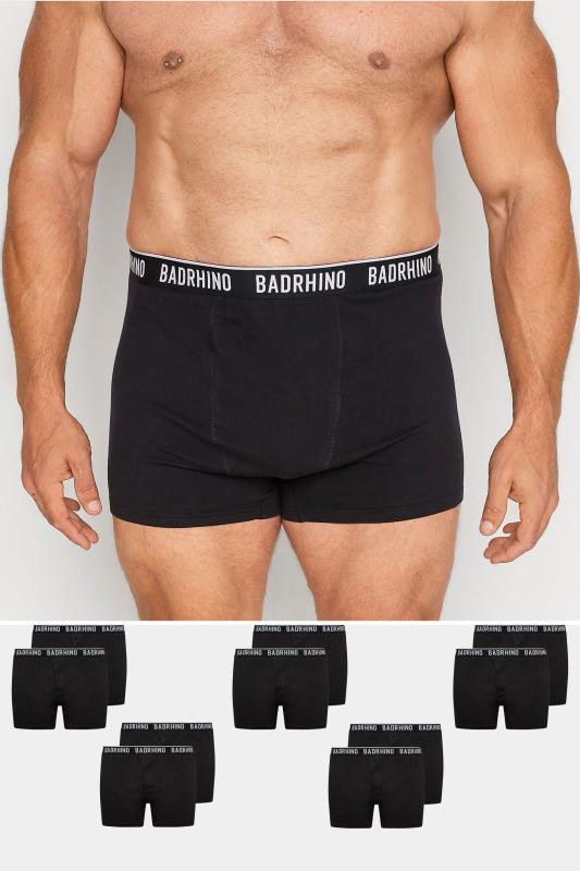 Men's  BadRhino Big & Tall 10 PACK Black Boxers