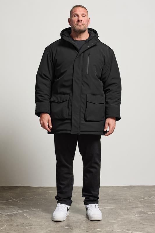 KAM Big & Tall Black Softshell Jacket 2