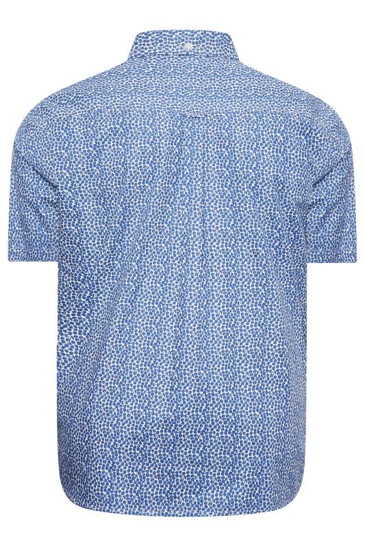 BadRhino Big & Tall Blue Printed Shirt | BadRhino 4