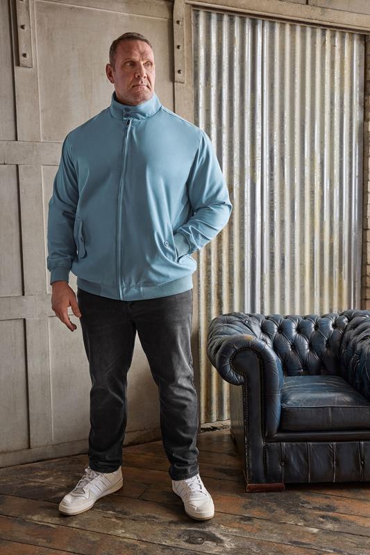 Men's  BadRhino Big & Tall Blue Harrington Jacket