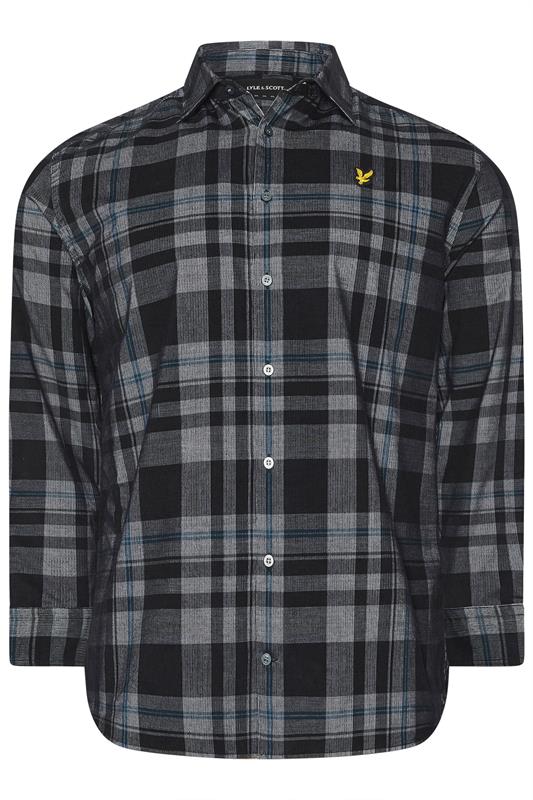 Men's  LYLE & SCOTT Big & Tall Black & White Check Shirt