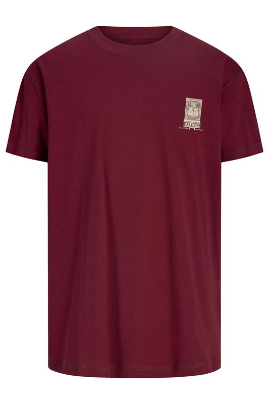 Men's  JACK & JONES Big & Tall Red Back Print T-Shirt