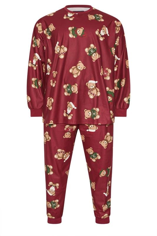 BadRhino Big & Tall Red Teddy Bear Pyjama Set | BadRhino 2
